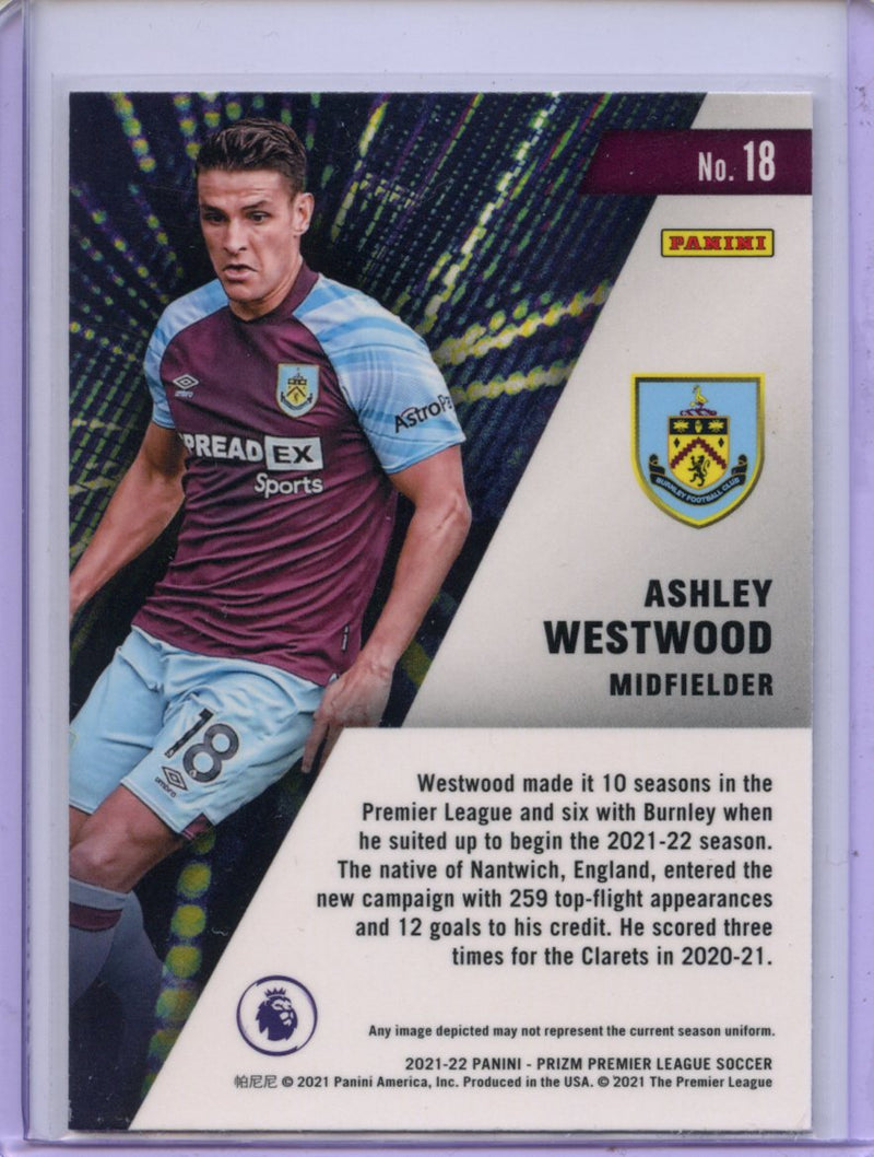 2021-22 Panini Prizm Premier League Ashley Westwood Instant Impact