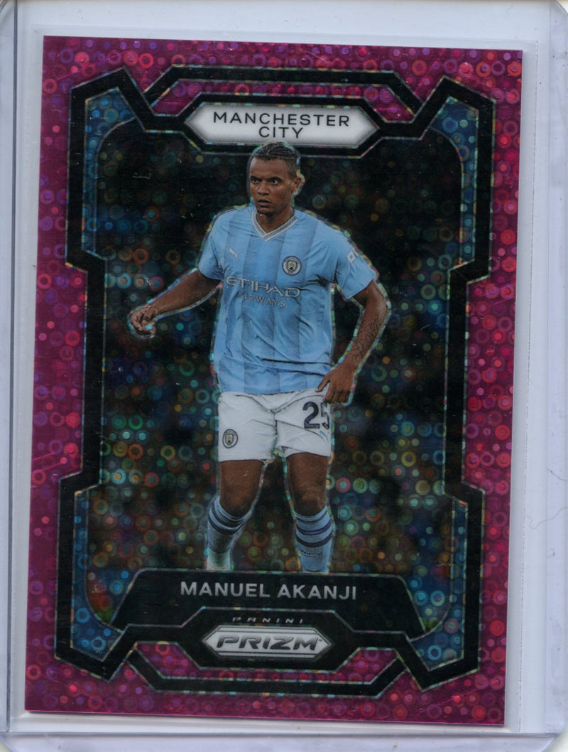 2023-24 Prizm Premier League Manuel Akanji Pink Breakaway 108/149