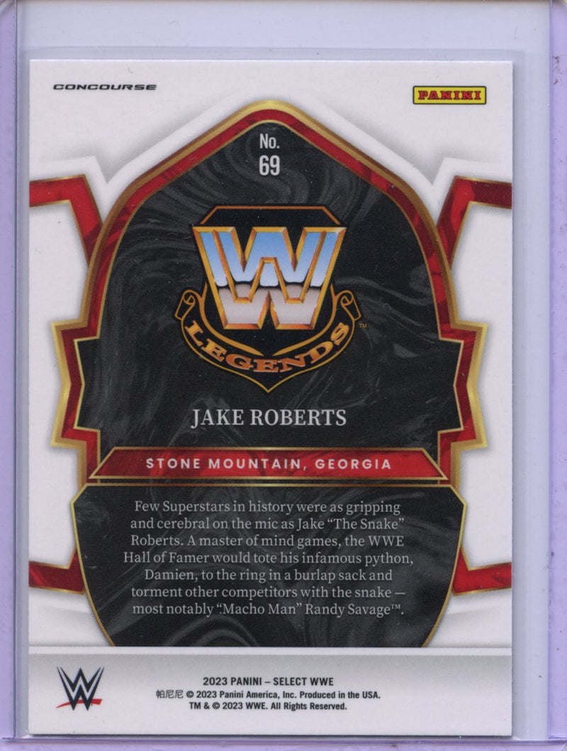 2023 Panini Select WWE Jake Roberts Concourse