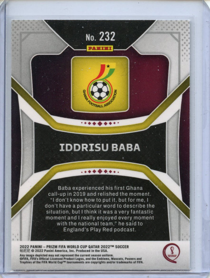 2022 Panini Prizm FIFA World Cup Qatar Iddrisu Baba