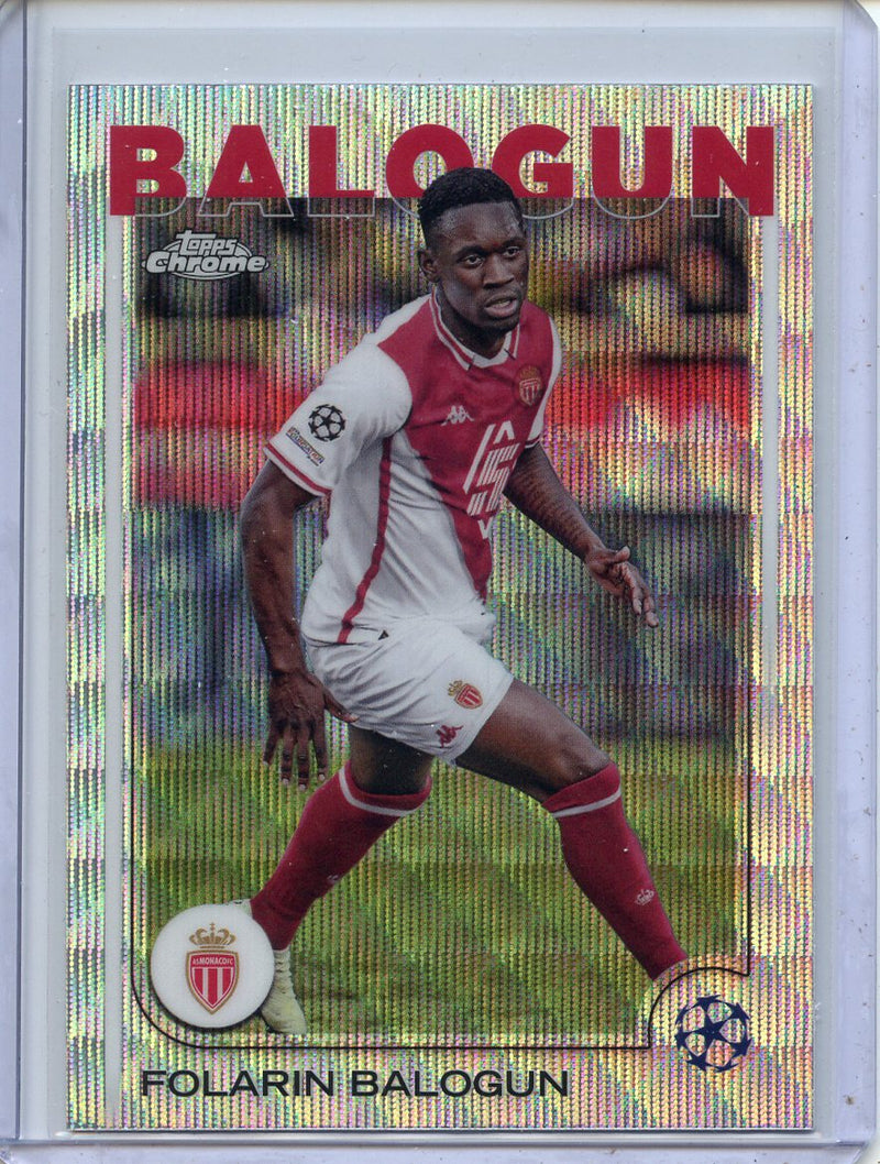 2024-25 Topps Chrome UEFA Club Comps Folarin Balogun Wave