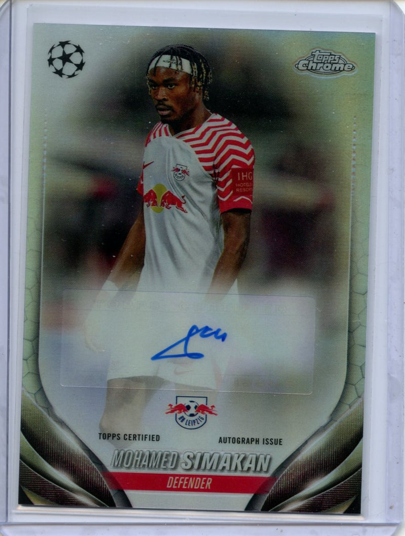 2023-24 Topps Chrome UEFA Mohamed Simakan Autograph