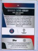 2025-26 Topps Chrome UEFA Club Comps Warren Zaire-Emery Orange Geometric 19/25