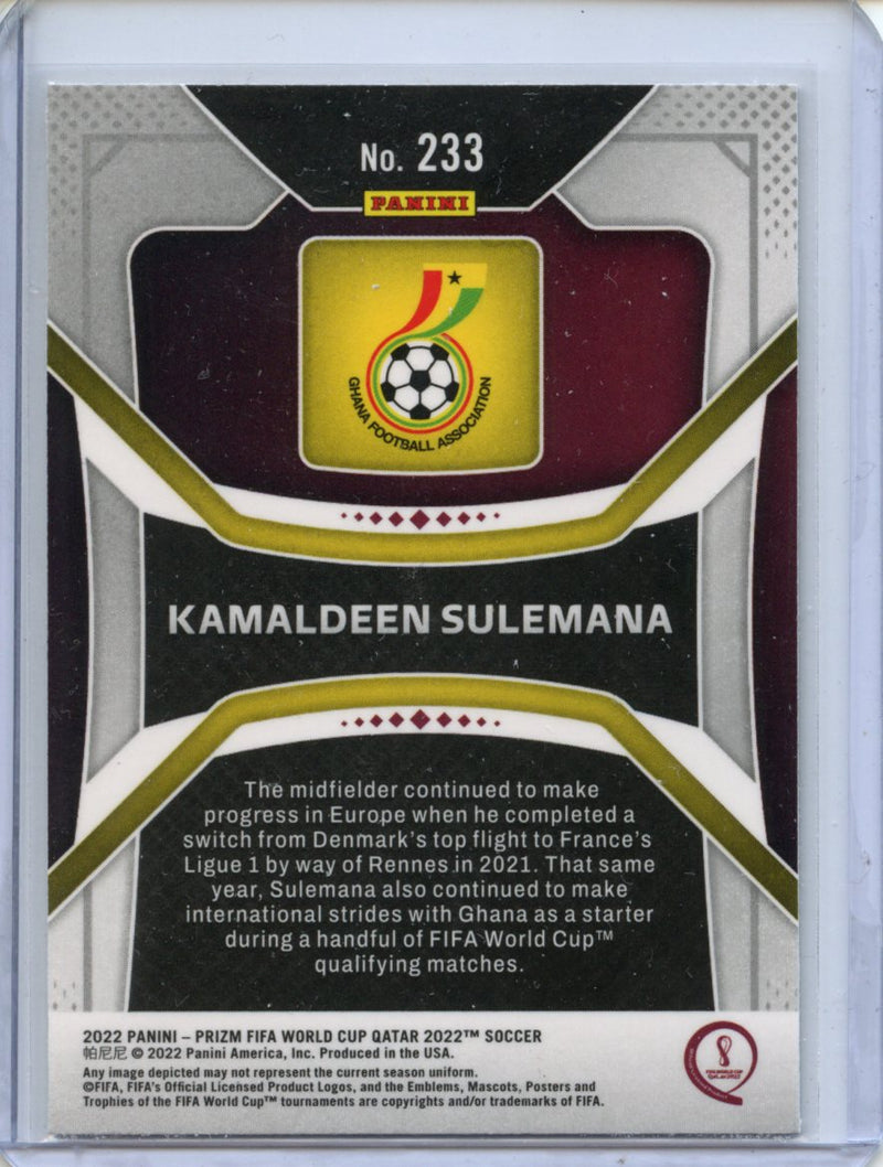 2022 Panini Prizm FIFA World Cup Qatar Kamaldeen Sulemana