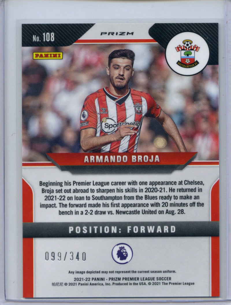2021-22 Prizm Premier League Armando Broja Blue 99/340