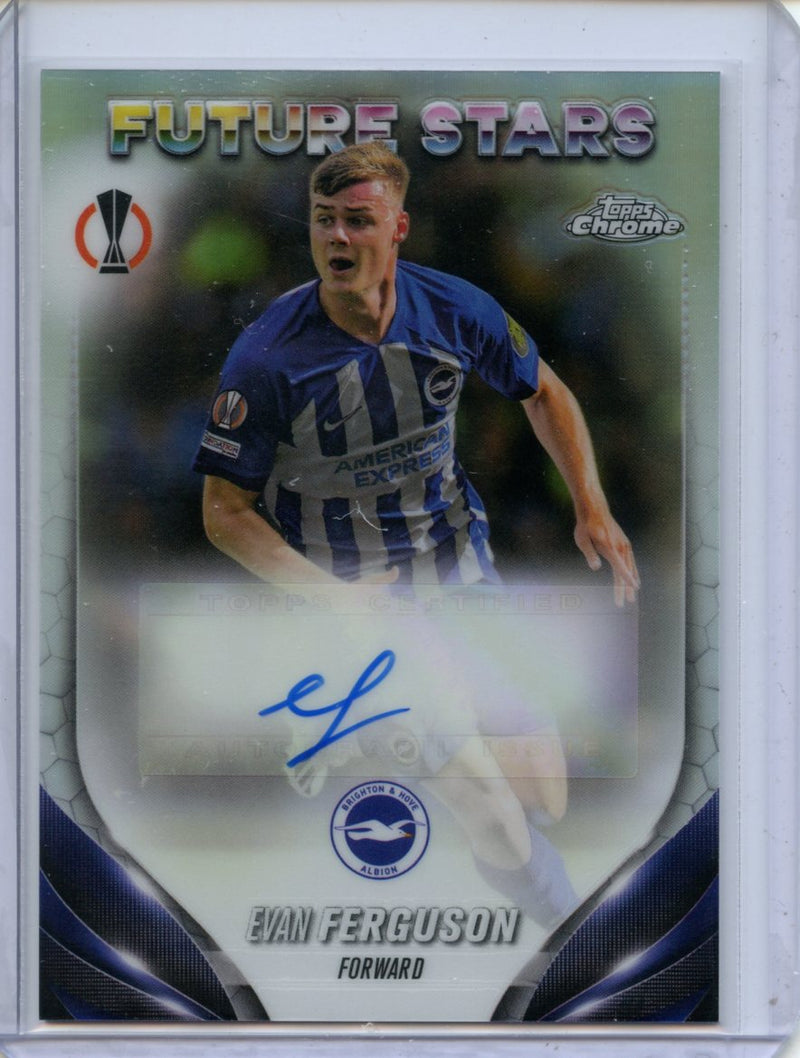 2023-24 Topps Chrome UEFA Evan Ferguson Autograph