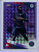 2025-26 Topps Chrome UEFA Club Comps Nuno Mendes Purple Geometric 73/75