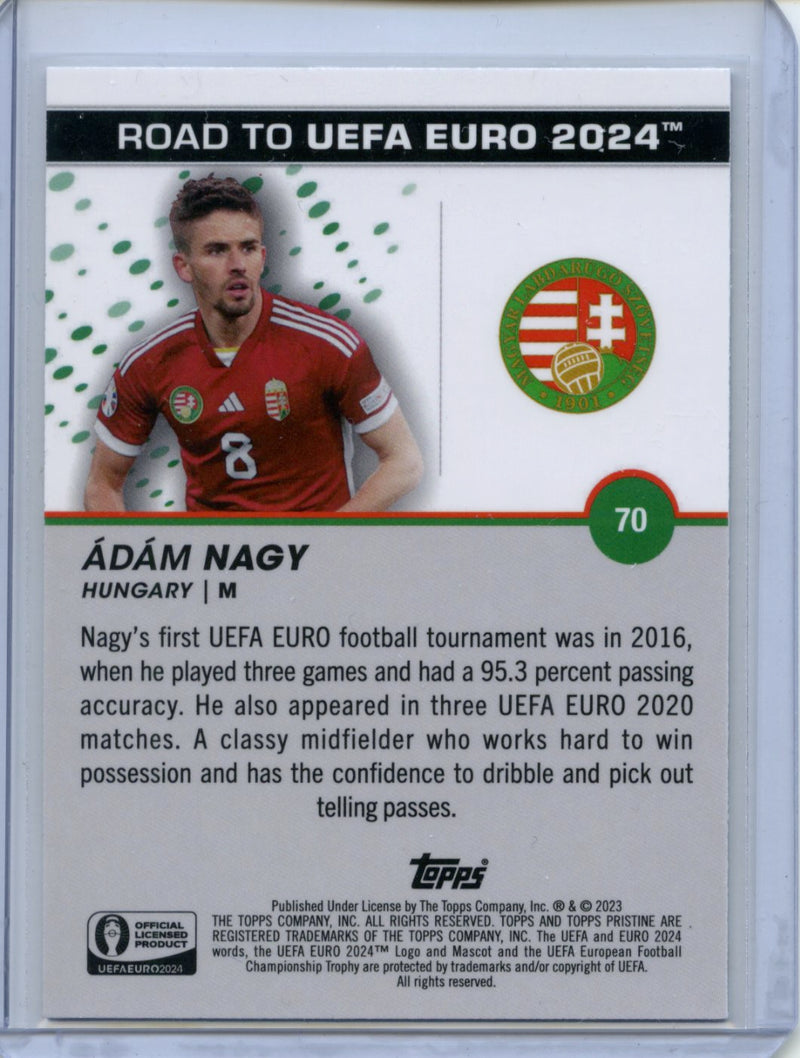 2023-24 Topps Pristine Road To Euro Adam Nagy