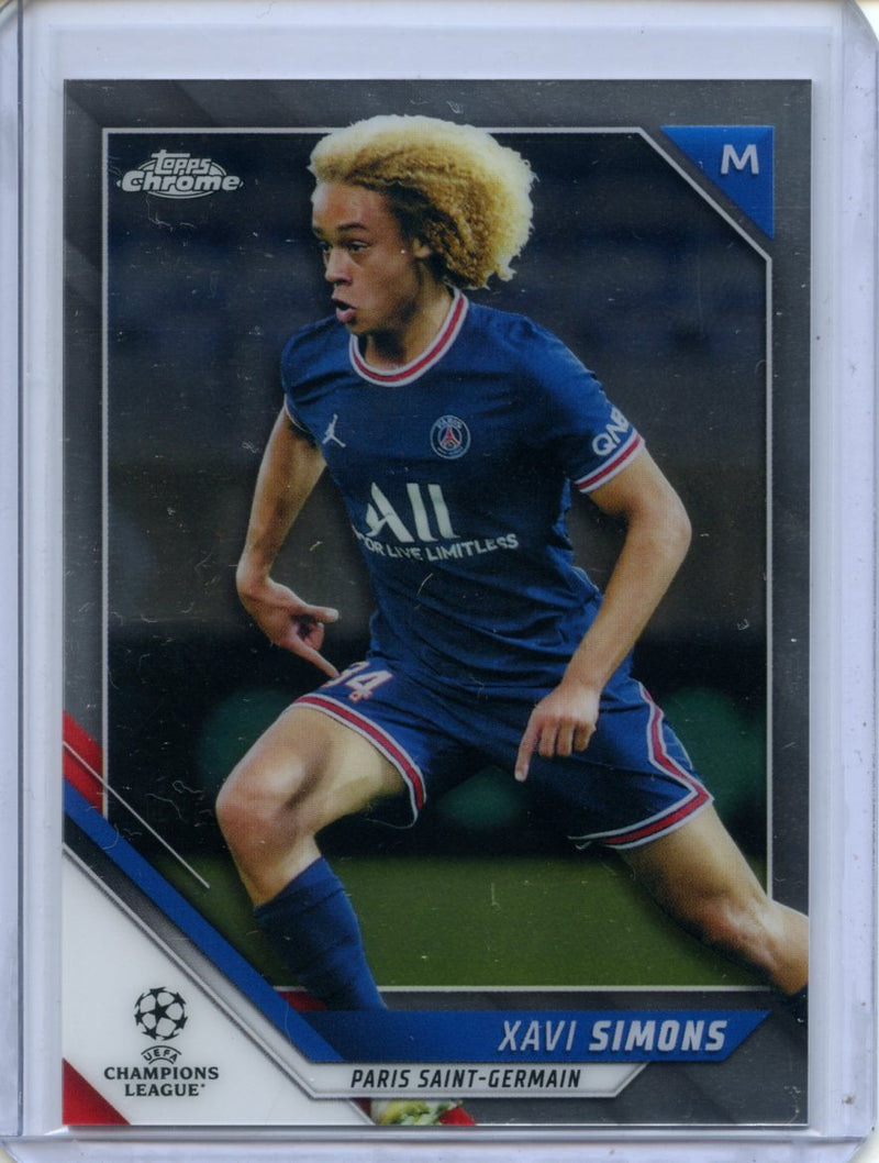 2021-22 Topps Chrome UEFA CL Xavi Simons