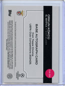 2024-25 Topps Chrome UEFA Club Comps Orkun Kokcu Gold Autograph 16/50