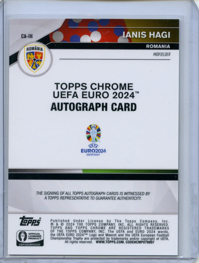 2024 Topps Chrome UEFA Euro Ianis Hagi Chrome Autographs