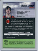 2021-22 Topps Stadium Club Chrome UEFA Champions League Sandro Tonali Black & White 63/299