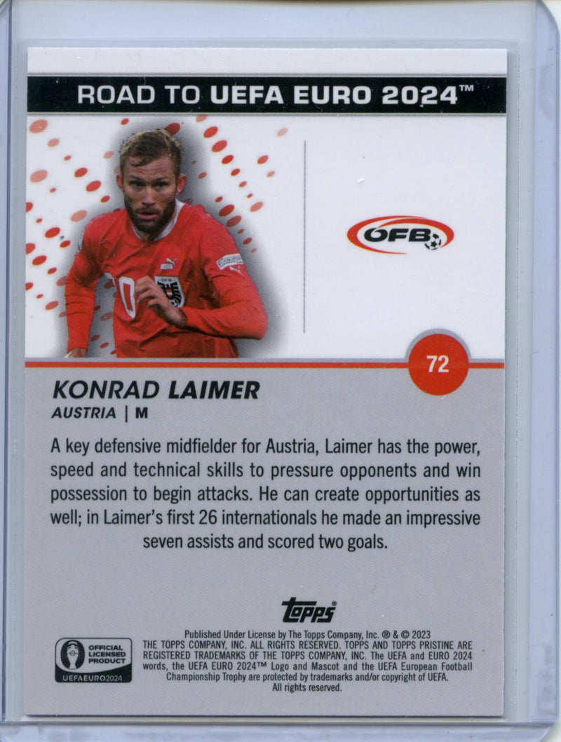 2023-24 Topps Pristine Road To Euro Konrad Laimer