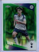 2025-26 Topps Chrome UEFA Club Comps Archie Gray Green Lava 52/99