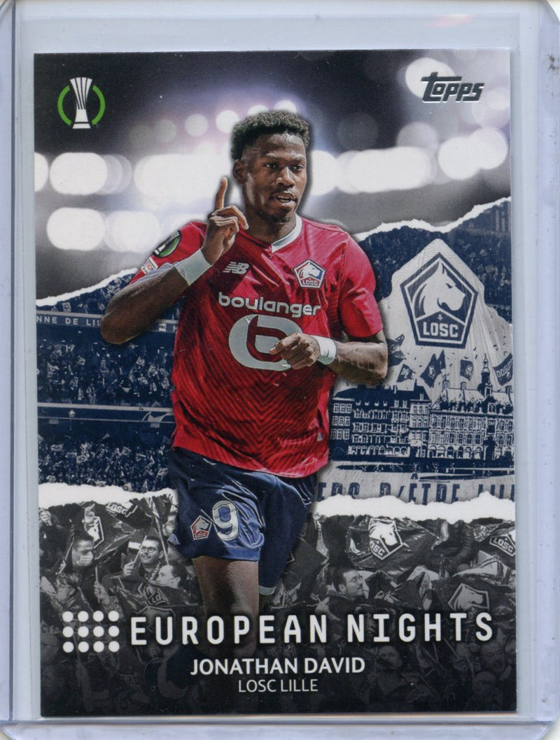 2023-24 Topps UEFA CC Jonathan David European Nights