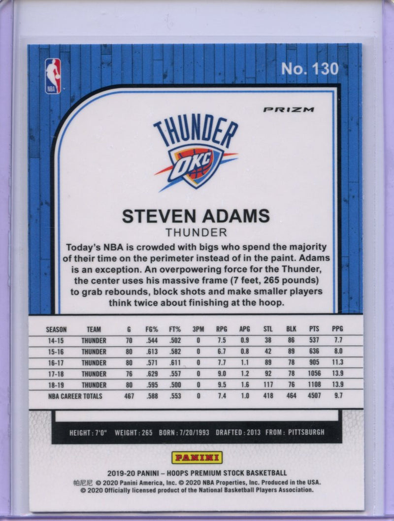2019-20 Hoops Premium Steven Adams Laser