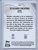 2024 Topps Chrome UEFA Euro Oleksandr Zinchenko Neon Nations Blue Wave 61/75