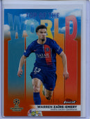 2023-24 Topps Finest UEFA Warren Zaire-Emery Top Of The World Orange TW-9
