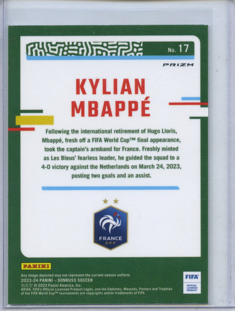 2023-24 Donruss FIFA Kylian Mbappe Optic Holo
