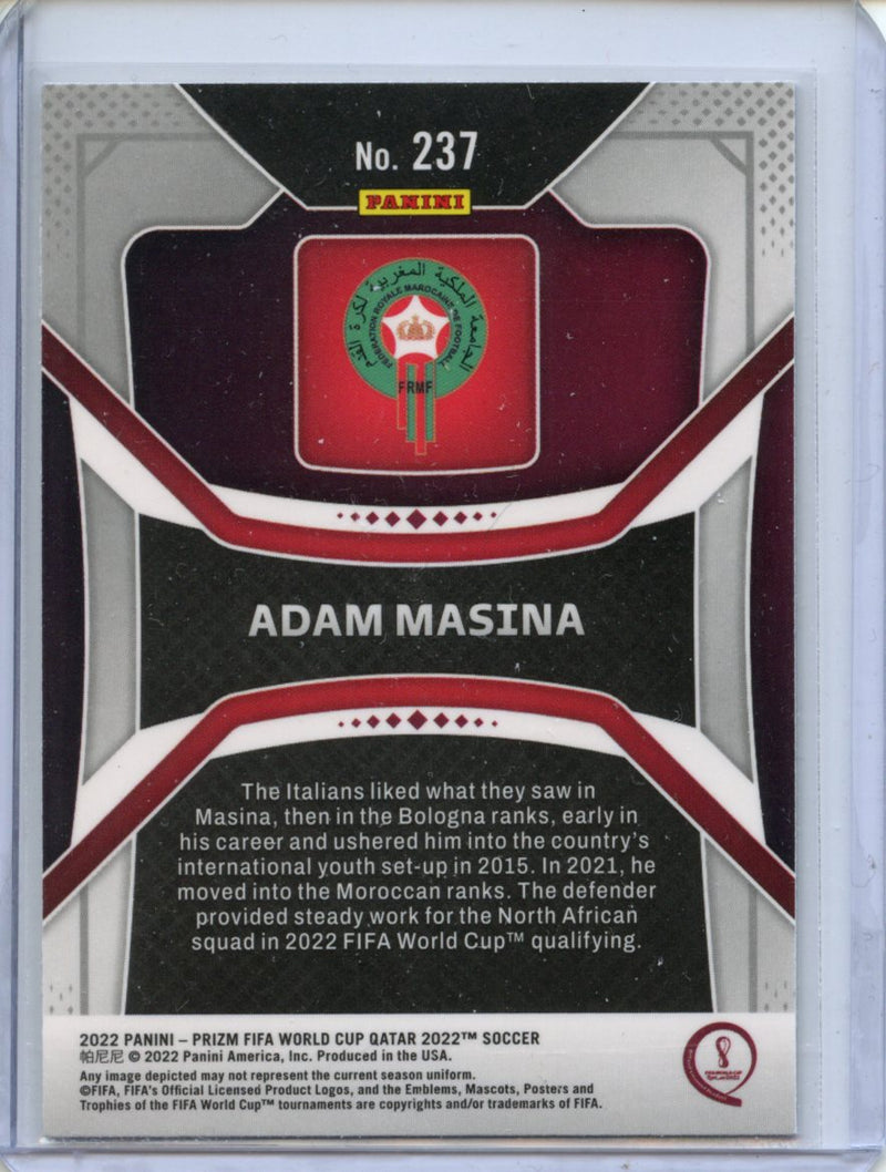 2022 Panini Prizm FIFA World Cup Qatar Adam Masina