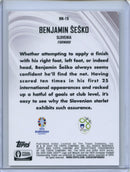 2024 Topps Chrome UEFA Euro Benjamin Sesko Neon Nations Yellow 41/125
