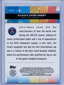 2023-24 Topps Finest UEFA Warren Zaire-Emery Top Of The World Orange TW-9