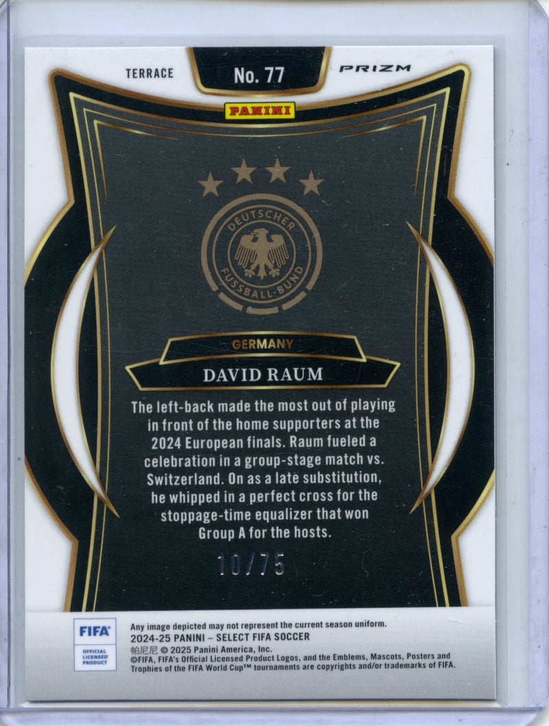 2024-25 Select FIFA David Raum Terrace Bronze Checker 10/75