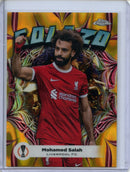 2023-24 Topps Chrome UEFA Mohamed Salah Golazo Gold Lava