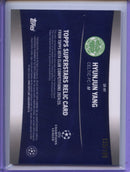 2024-25 Topps UEFA Club Competitions Hyunjun Yang Superstar Relics Neon Green Foilboard 133/199