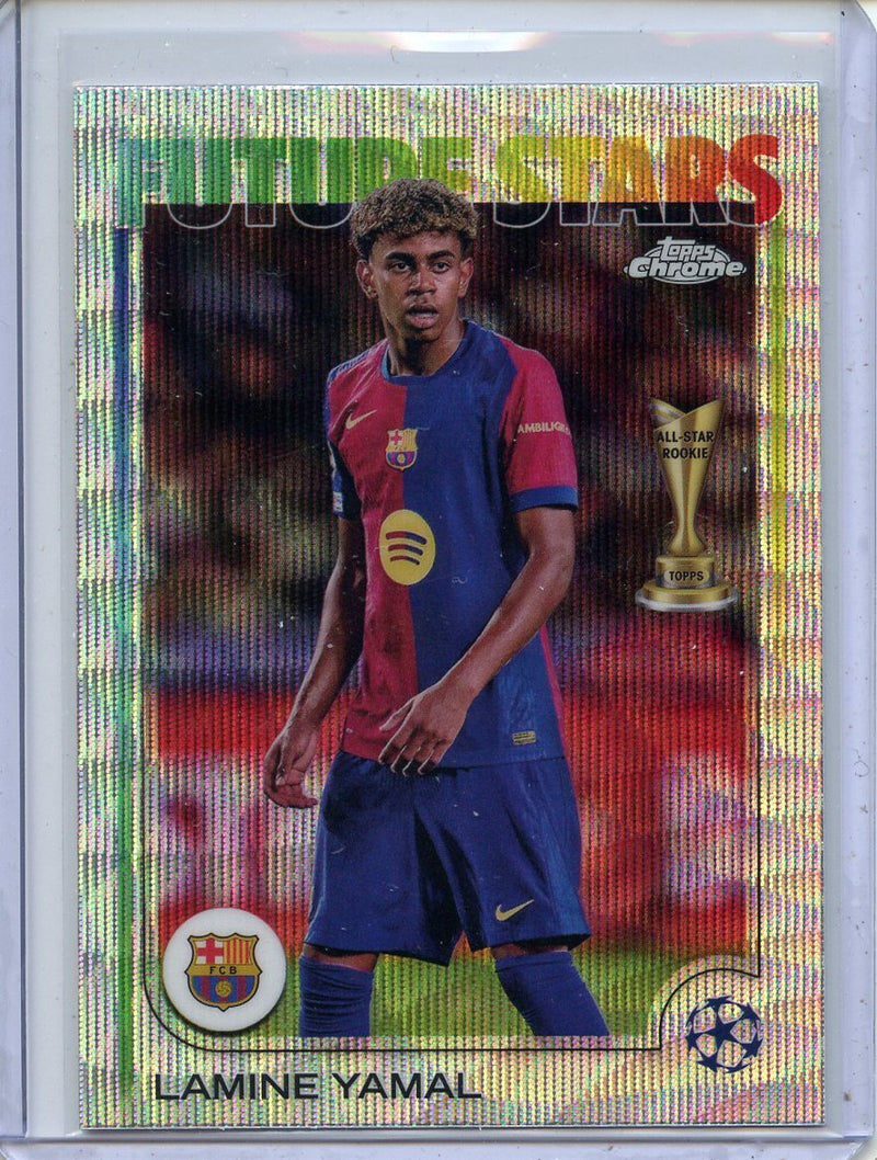 2024-25 Topps Chrome UEFA Club Comps Lamine Yamal Wave