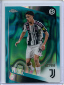 2025-26 Topps Chrome UEFA Club Comps Kenan Yildiz Teal Lava 27/99