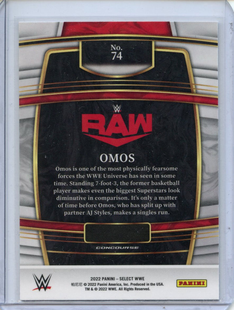 2022 Panini Select WWE Omos Concourse