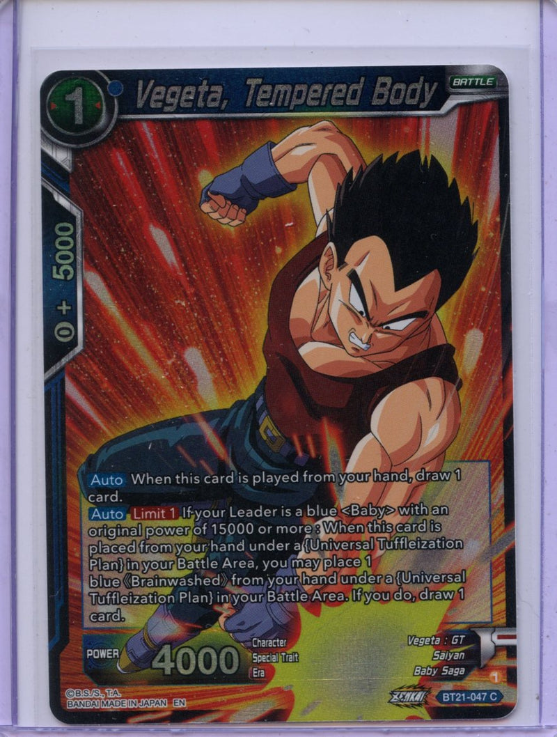 Vegeta, Tempered Body - Wild Resurgence BT21-047 C Foil