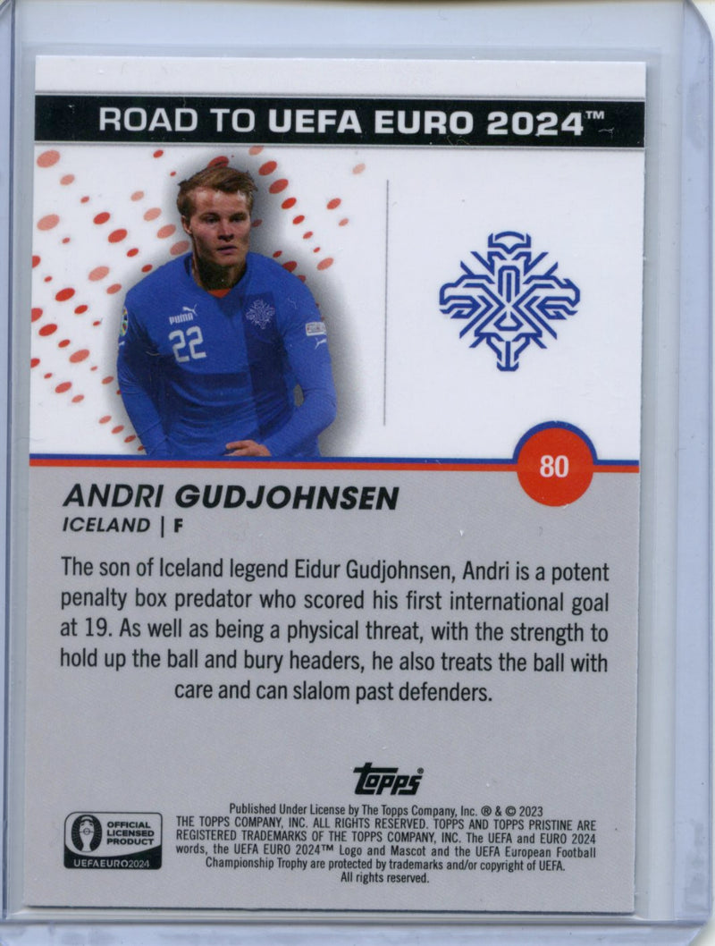 2023-24 Topps Pristine Road To Euro Andri Gudjohnsen