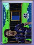 2024-25 Topps UEFA Club Competitions Tajon Buchanan Superstar Relics Neon Green Foilboard 121/199