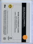 2024-25 Topps Chrome UEFA Club Comps Nico Schlotterbeck Blue Autograph 109/150