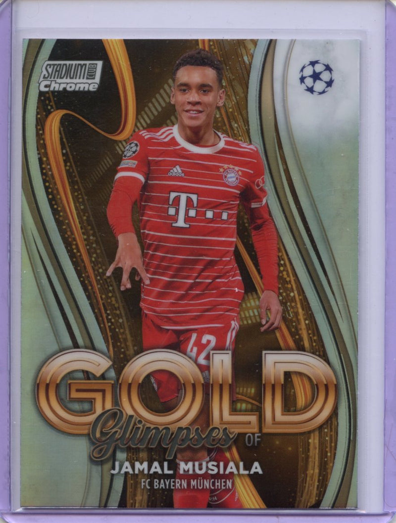 2022-23 Stadium Club Chrome UEFA CC Jamal Musiala Glimpses Of Gold
