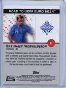 2023-24 Topps Pristine Road To Euro Isak Snaer Thorvaldsson
