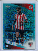 2025-26 Topps Chrome UEFA Club Comps Nico Williams Teal Mini Diamonds 48/299