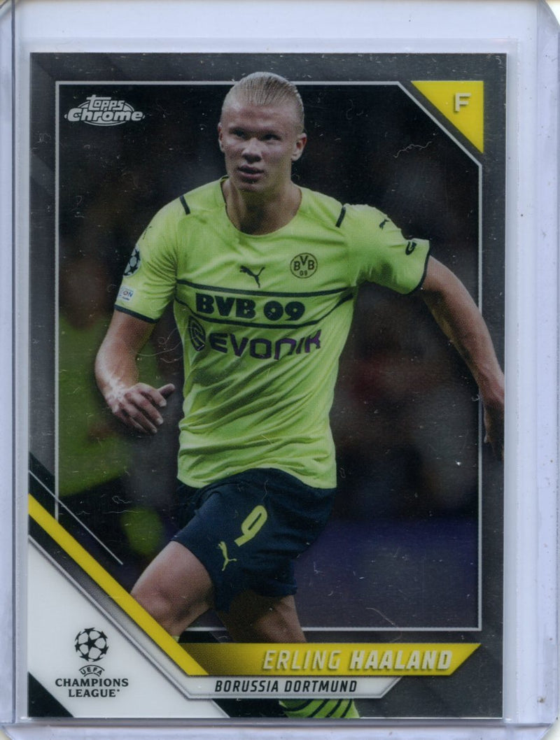 2021-22 Topps Chrome UEFA CL Erling Haaland