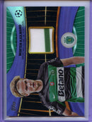 2024-25 Topps UEFA Club Competitions Morten Hjulmand Superstar Relics Purple Foilboard 4/299
