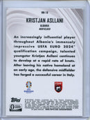 2024 Topps Chrome UEFA Euro Kristjan Asllani Neon Nations