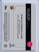 2024-25 Topps Chrome UEFA Club Comps Pau Victor Aqua Autograph 40/199