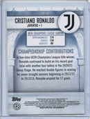 2020-21 Topps Stadium Club Chrome UEFA Cristiano Ronaldo Championship Contributions