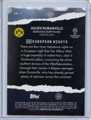 2023-24 Topps UEFA CC Julien Duranville European Nights