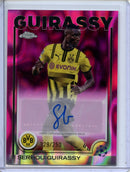 2024-25 Topps Chrome UEFA Club Comps Serhou Guirassy Pink Lava Autograph 229/250