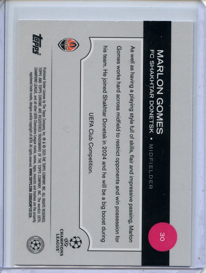 2024-25 Topps Chrome UEFA Club Comps Marlon Gomes Wave