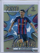 2022-23 Topps Finest UEFA Club Competitions Robert Lewandowski Prized Footballers PF-7