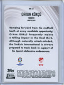 2024 Topps Chrome UEFA Euro Orkun Kokcu Neon Nations
