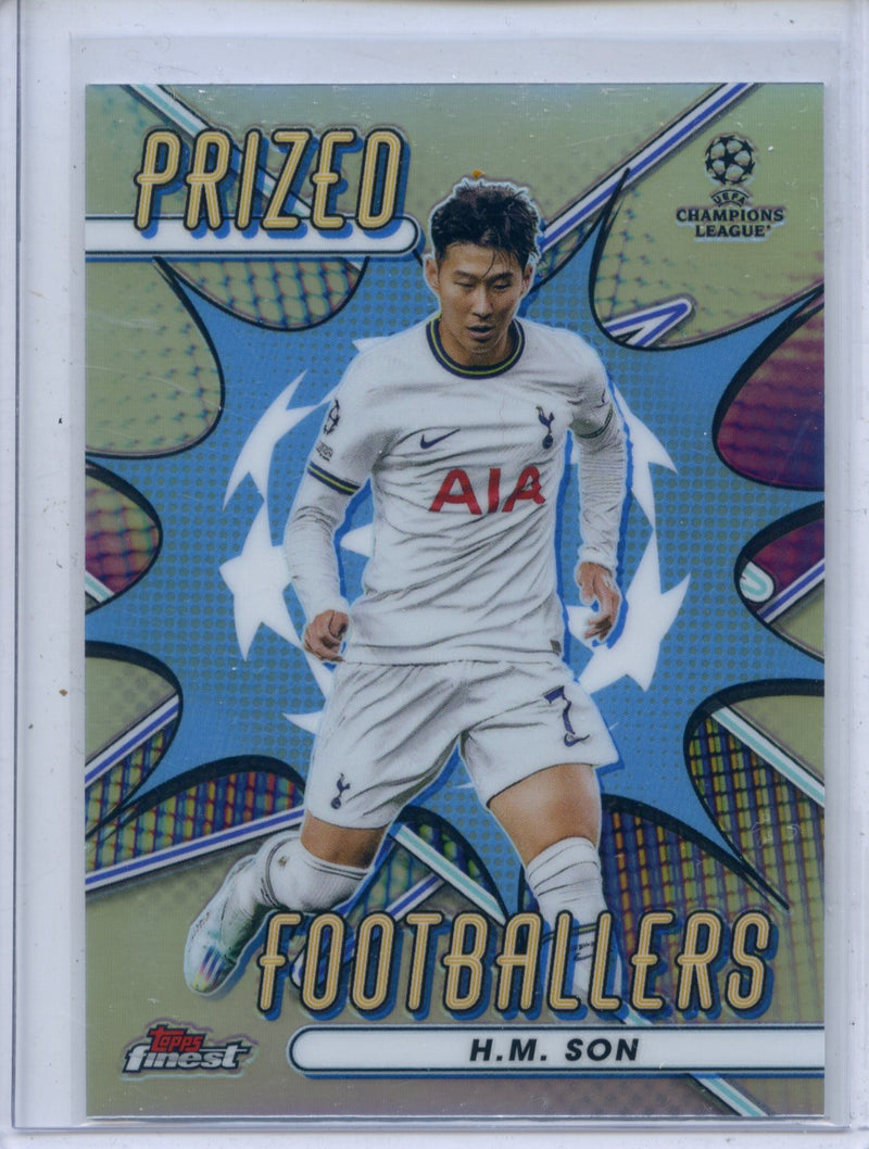 2022-23 Topps Finest UEFA Club Competitions Heung-Min Son Prized Footballers PF-20